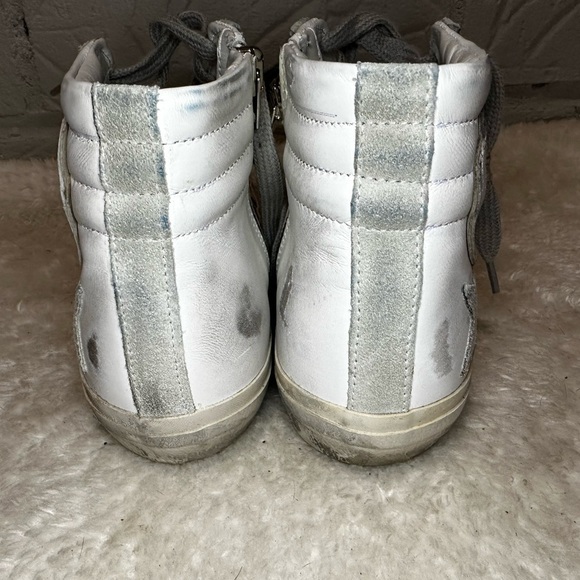 New Golden Goose Slide High Top Sneakers Size 37 - Picture 6 of 11